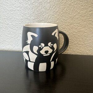 Denver Zoo Red Panda Black And White Mug Cut To Stonewear Engraved Reverse Matte